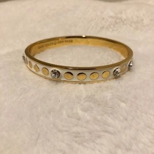 kate spade Jewelry - Kate Spade Spot The Spade White Bangle kate spade Jewelry - Kate Spade Spot The Spade White Bangle